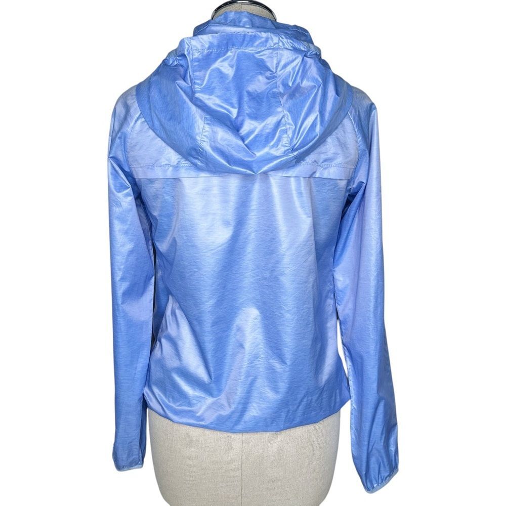 Uniqlo Windbreaker Jacket sz S * Lightweight Travel Packable Full Zip Light Blue - Picture 3 of 8